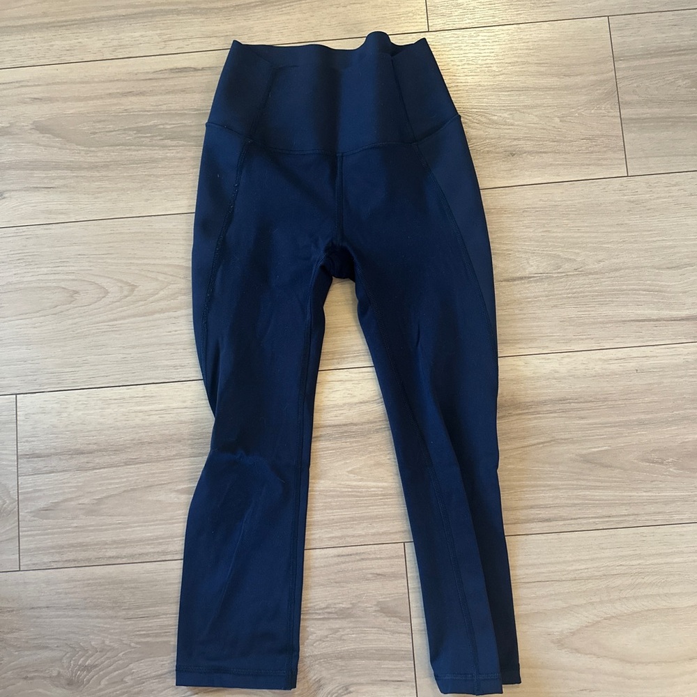 GAP Women's Dark Blue High-Waisted Leggings